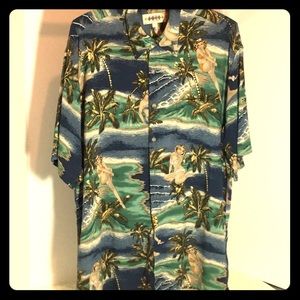 Vintage Hawaiian Aloha Shirt Girls in Bikinis!